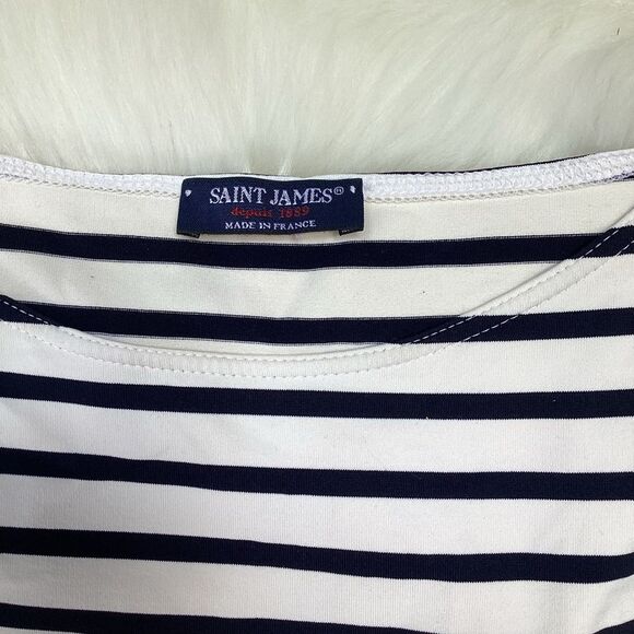 Saint James Anti-UV Propriano Dress Breton Striped XS - Picture 7 of 8